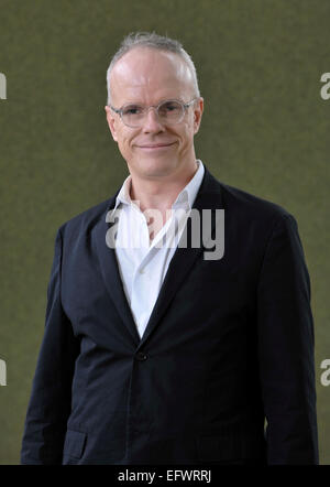 Hans Ulrich Obrist, Kurator, Kritiker und Historiker der Kunst besucht das Edinburgh International Book Festival Featuring: Hans Ulrich Obrist wo: Edinburgh, Vereinigtes Königreich bei: 9. August 2014 Stockfoto