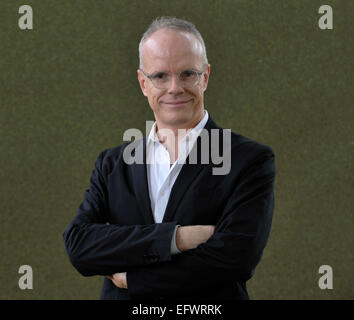 Hans Ulrich Obrist, Kurator, Kritiker und Historiker der Kunst besucht das Edinburgh International Book Festival Featuring: Hans Ulrich Obrist wo: Edinburgh, Vereinigtes Königreich bei: 9. August 2014 Stockfoto