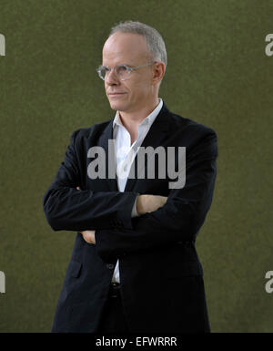 Hans Ulrich Obrist, Kurator, Kritiker und Historiker der Kunst besucht das Edinburgh International Book Festival Featuring: Hans Ulrich Obrist wo: Edinburgh, Vereinigtes Königreich bei: 9. August 2014 Stockfoto