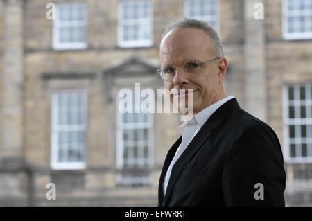 Hans Ulrich Obrist, Kurator, Kritiker und Historiker der Kunst besucht das Edinburgh International Book Festival Featuring: Hans Ulrich Obrist wo: Edinburgh, Vereinigtes Königreich bei: 9. August 2014 Stockfoto