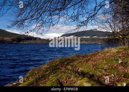 Pentwyn Reservoir und Brecon Beacons, Brecon Beacons National Park, Powys, Wales, UK. Stockfoto