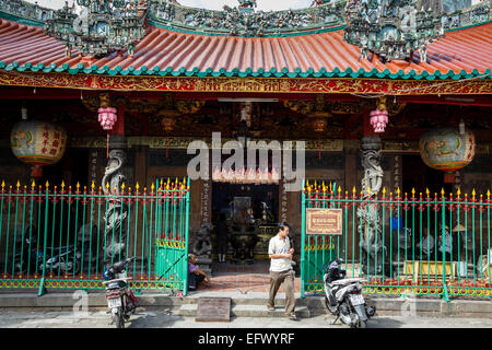 Ha Chuong Hoi Quan Pagode in Cholon (Chinatown), Ho-Chi-Minh-Stadt (Saigon), Vietnam. Stockfoto
