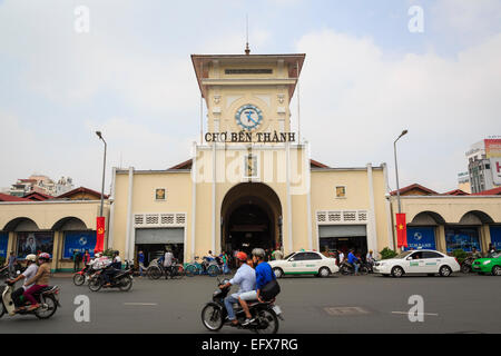 Ben-Thanh-Markt, Ho-Chi-Minh-Stadt (Saigon), Vietnam. Stockfoto