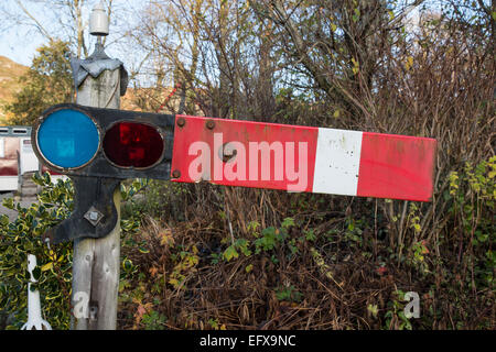 Ungenutzte Railway Signal, Rogart Railway Station, Highlands, Schottland Stockfoto