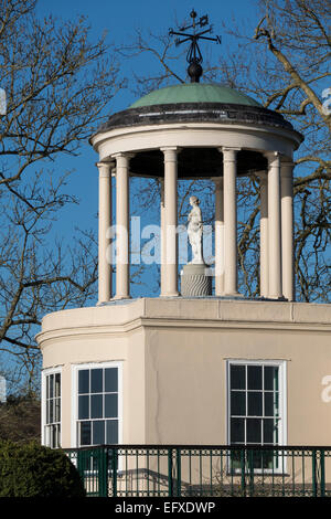 England, Buckinghamshire, Tempelinsel im Fluss Themse Stockfoto