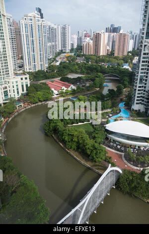 Singapur, Fluss von Riverview hotel Stockfoto