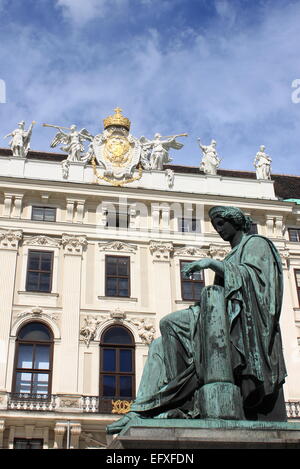 Innenhof der Hofburg Palast in Wien, Österreich Stockfoto