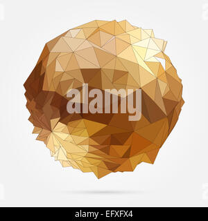 Vektor. Abstrakte geometrische 3D-Illustration. Stockfoto