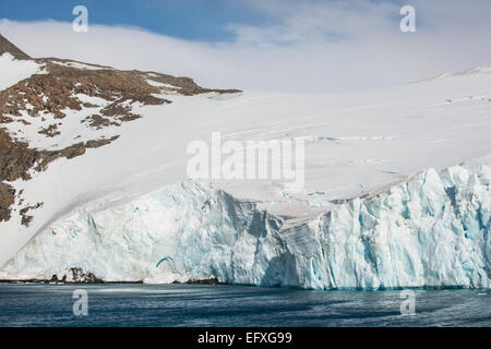 Gletscher in Hope Bay, Trinity Halbinsel, antarktische Halbinsel Stockfoto