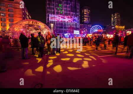 Festival Montreal de Lumière, im Jahr 2012 Stockfoto