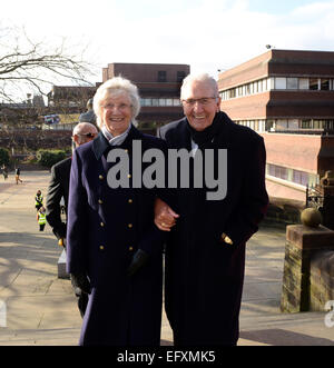 Sportliches Paar Hugh Porter und seine Frau Anita Lonsbrough 2015 Stockfoto