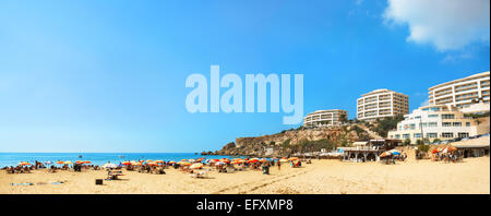 Berühmten Strand Golden Bay in Malta Stockfoto