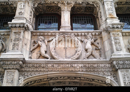 Rouen Tourist Office (16. Jahrhundert), ehemaliger Steuerkommissär Bau, Rouen, Frankreich Stockfoto