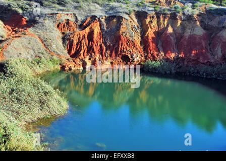 Lago di Bauxit, in der Nähe von Otranto, Italien Stockfoto