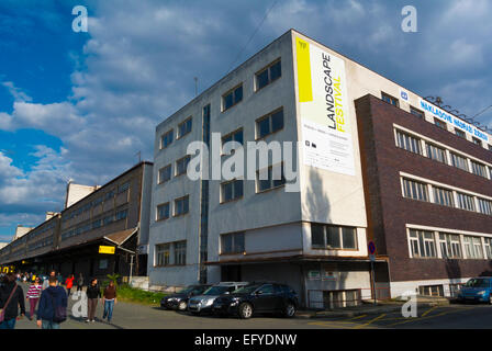 Nakladove Nadrazi Zizkov, Stadtteil Zizkov ehemaligen Bahnhof, Prag, Tschechische Republik, Europa Stockfoto