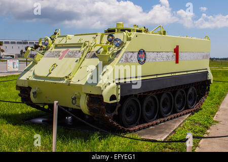 Fahrzeug am Kennedy Space Center zu entkommen. Stockfoto