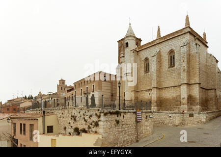 Denkmal-Statue zu Königin Juana I von Tordesillas, Valladolid, Kastilien-León, Kastilien, Spanien. Stockfoto