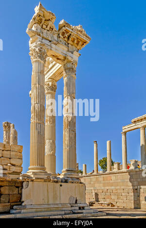 Antike Stadt Ruinen Pergamon Türkei Stockfoto