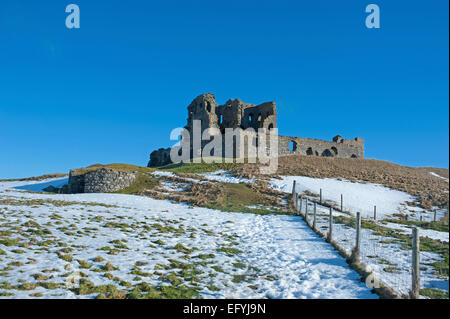 Der innere Kern von Auchindoun Burg in der Nähe von Dufftown in Morayshire, Schottland.   SCO 9549 Stockfoto