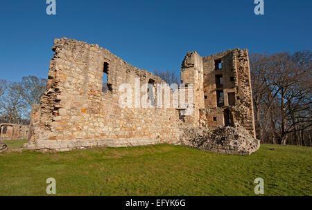 Der Süd-Ost-Abschnitt des Spynie Palace, Elgin.    9553 Stockfoto