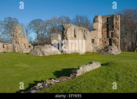 Der Süd-Ost-Abschnitt des Spynie Palace, Elgin.  SCO 9557 Stockfoto