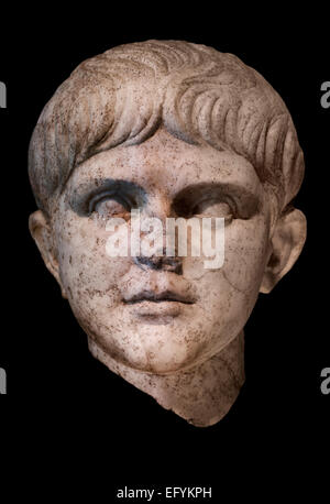 Kaiser Nero (54-68 n. Chr. regierte) um 50 n. Chr. römische germanischen Museum Köln Stockfoto