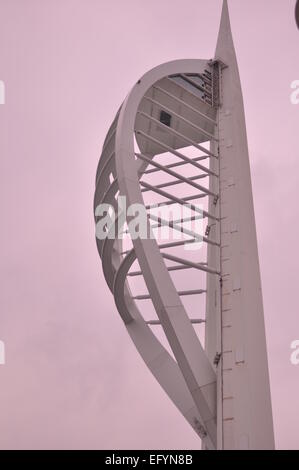 Spinnaker Tower Portsmouth, Hampshire, UK. 12. Februar 2015. Bild aufgenommen am Tag, den der Herzogin von Cambridge Kate Middleton einen Empfang auf der Aussichtsplattform nahmen, die britische Gebot zurück zu gewinnen der America Cup zum ersten Mal seit ihrer Gründung im Jahre 1851 zu unterstützen. Herzogin von Cambridge, Kate Middleton. Bildnachweis: Flashspix/Alamy Live-Nachrichten Stockfoto