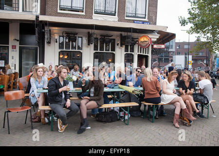 Fonteyn Cafe und Bar, Nieuwmarkt Square, Amsterdam Stockfoto