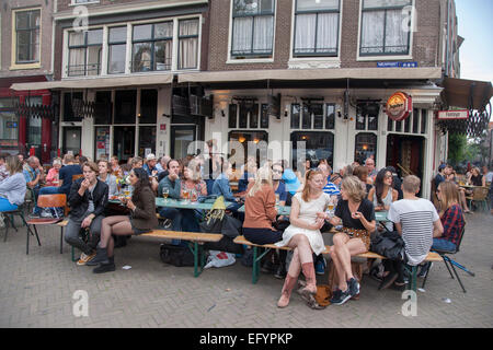Fonteyn Cafe und Bar, Nieuwmarkt Square, Amsterdam Stockfoto