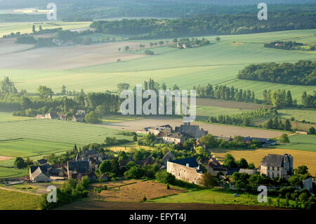 Das Dorf Crissay-Sur-Pfarrhaus Stockfoto