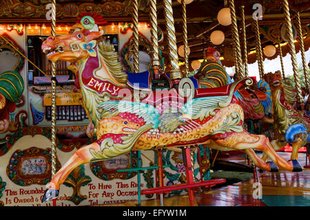 Vintage Fairground Karussell Stockfoto