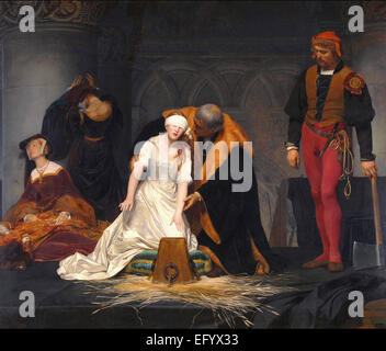 Paul Delaroche die Hinrichtung der Lady Jane Grey Stockfoto