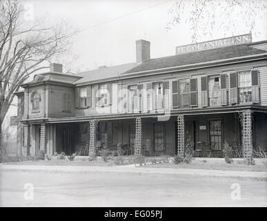 Antike c1925 Foto, äußere des The Colonial Inn in Concord, Massachusetts, USA. Stockfoto