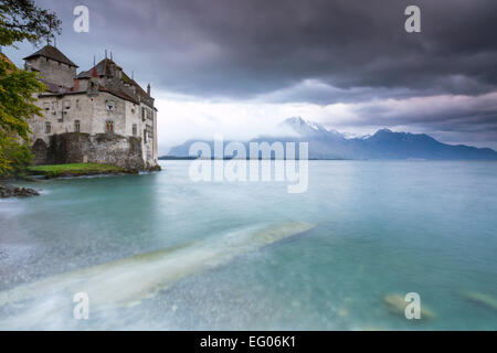 Château de Chillon, Montreux, Schweiz. Stockfoto