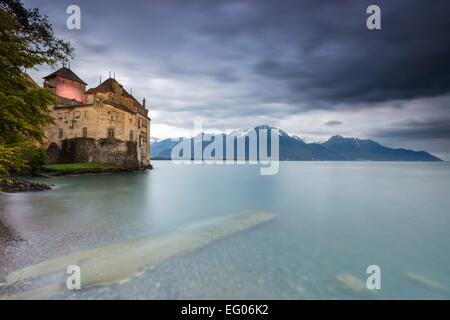 Château de Chillon, Montreux, Schweiz. Stockfoto