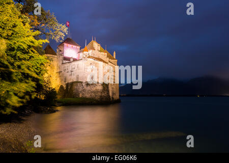 Château de Chillon, Montreux, Schweiz. Stockfoto