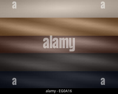 Palette Probe Farbwähler aus Leder material Stockfoto