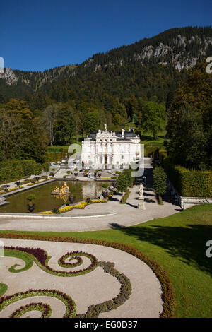 Linderhof Palace-Bayerische Alpen-Deutschland Stockfoto