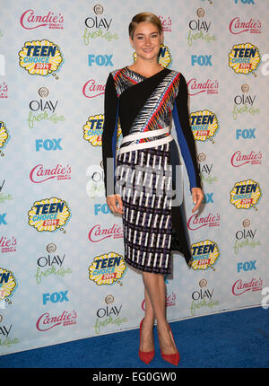 Prominente besuchen des Fuchses 2014 Teen Choice Awards - Press Room in The Shrine Auditorium.  Mitwirkende: Shailene Woodley wo: Los Angeles, California, Vereinigte Staaten von Amerika bei: 10. August 2014 Stockfoto