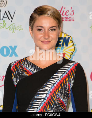 Prominente besuchen des Fuchses 2014 Teen Choice Awards - Press Room in The Shrine Auditorium.  Mitwirkende: Shailene Woodley wo: Los Angeles, California, Vereinigte Staaten von Amerika bei: 10. August 2014 Stockfoto