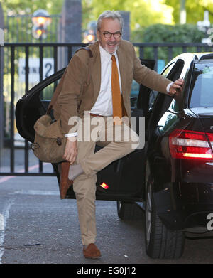 Larry Lampe außerhalb ITV Studios mit: Larry Lamb wo: London, Vereinigtes Königreich bei: 11. August 2014 Stockfoto