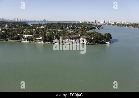 USA, Florida, Miami, Miami Beach, Insel der Normandie Stockfoto