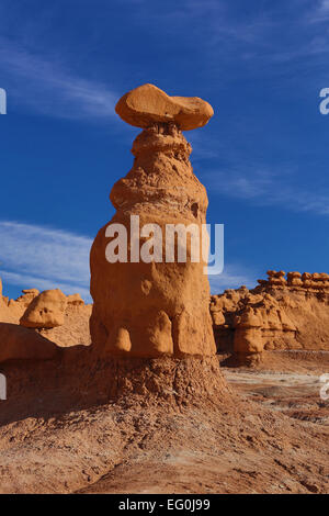 Rock Hoodoo im Goblin Valley State Park, Utah, USA Stockfoto