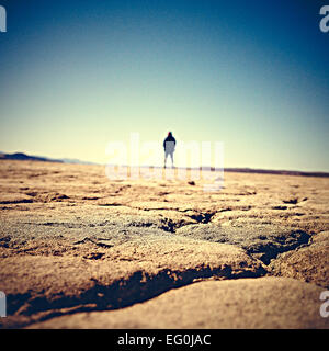 USA, California, Adelanto, El Mirage Dry Lake Stockfoto