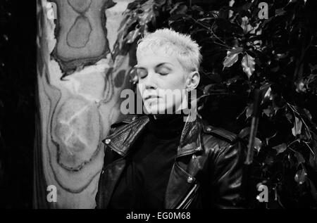 Annie Lennox von den Eurythmics in Rom 1989 Stockfoto