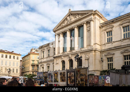 Gerichtsgebäude, Place du Palais, alten Nizza, Alpes-Maritimes Abteilung, Cote d ' Azur, Frankreich Stockfoto