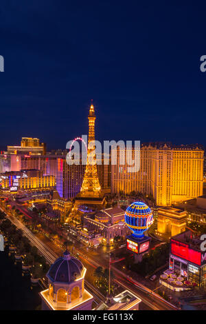 HOTEL-CASINOS DEN STRIP LAS VEGAS SKYLINE NEVADA USA Stockfoto