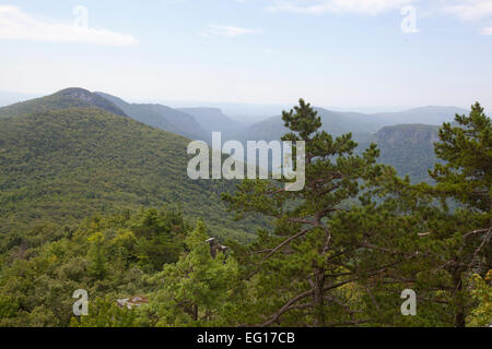 Einen malerischen Blick auf die Linville Schlucht in North Carolina Stockfoto