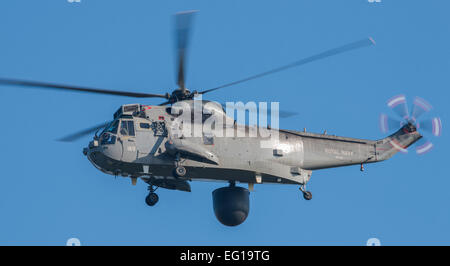 Royal Navy König MK7 luftgestützten Seeüberwachung und Control Helicopter Stockfoto