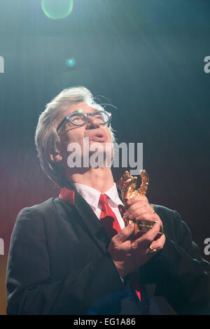 Berlin, Deutschland. 12. Februar 2015. Wim Wenders Director goldener Ehrenbär für Wim Wenders, Berlin Film Festival Berlinale-Palast, Berlin, Deutschland 12. Februar 2015 Dit76683 © Allstar Bild Bibliothek/Alamy Live-Nachrichten Stockfoto